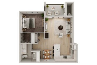 St. Helens - Top / Bottom Middle Units 35-106 - ADA floor plan